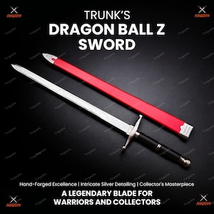 Handmade Anime-Inspired Stainless Steel Long Sword with Red Scabbard | Unique Gift for Men | Groomsman, Birthday, or Christmas Gift