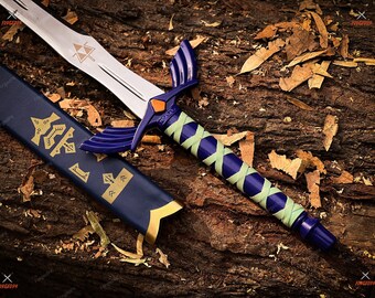 Réplica de espada larga de fantasía forjada a mano: accesorio de cosplay de acero inoxidable con espiga completa, coleccionable medieval, espada de batalla decorativa, regalo