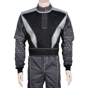 Mandalorian Star War Custom Flight Suit met vest Cosplaykostuum Bounty Hunter-outfit