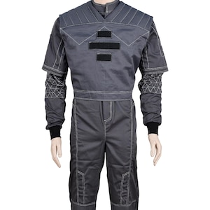 Mandalorian Star War Inspired By Gray Flight Suit with Flak Vest Cosplay Costume