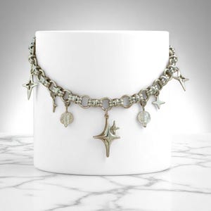 Y2K Star Bracelet for Men Women – Street Style Punk Chain, Star Pendant Jewelry, Retro 2000s Aesthetic, Trendy Layered Gift Accessory
