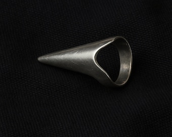 Juego de garras góticas para dedos: anillos ajustables, armadura de mano punk, uñas para cosplay y accesorios góticos (5 piezas)