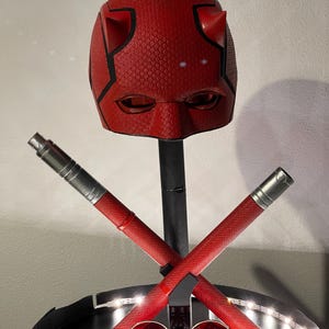 Daredevil helmet, accessories