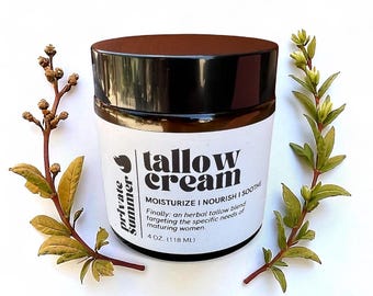 Menopause Tallow Face & Body Balm: Hormonal Skin Support for Mature Women