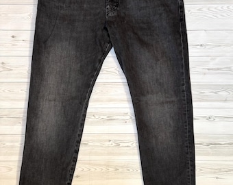Diesel D-Yennox Black Slim Jeans W36 L30 | Authentic Designer Denim