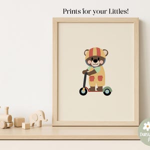 Niedliches Kinderzimmer Poster, verspieltes Tier Poster, Babyzimmer Dekor, Kinderzimmer Dekor, Kinderzimmer Dekor, moderne Kunst