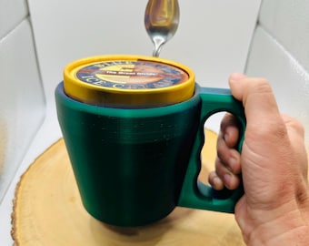Porta helados - Bolsillos para pintas - Porta helados impreso en 3D con asa
