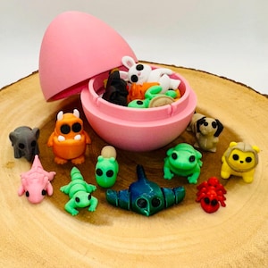 3D-geprinte gelede dieren: microfidgetspeeltje met opbergei