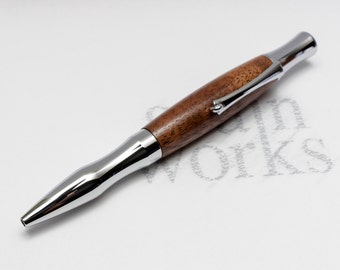 Virage Ballpoint Pen - Claro Walnut Wood with Chrome Accents (Gift Ready)