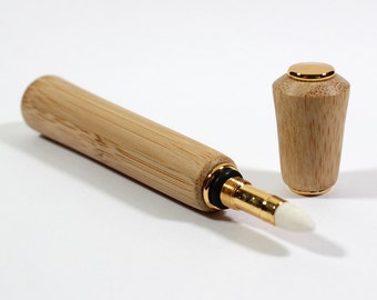 Bamboo Perfume / Aromatherapy Pen with 24kt Gold Accents (Gift Ready)