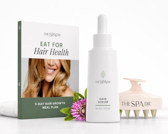 LE SPA DR. Huile pour la pousse des cheveux + appareil de massage pour le cuir chevelu | Huile capillaire biologique entièrement naturelle pour le soin des cheveux et du cuir chevelu
