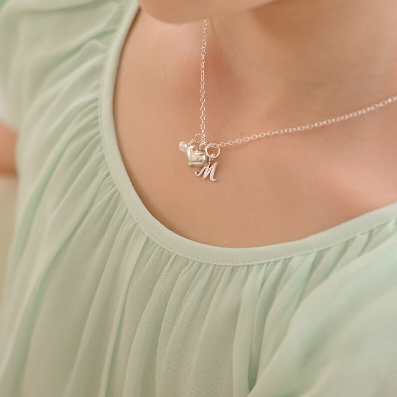 Sterling silver necklace for little girl Clearance