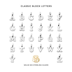 Add an Initial Charm, New Mom necklace, personalized, mothers, family jewelry, letters, initials, charms, monogrammed, love, sterling silver