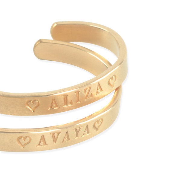 baby girl gold name bracelets