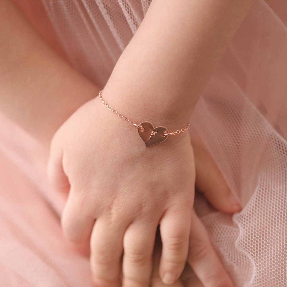 Rose Gold Crocus Heart Bracelet – GIVA Jewellery