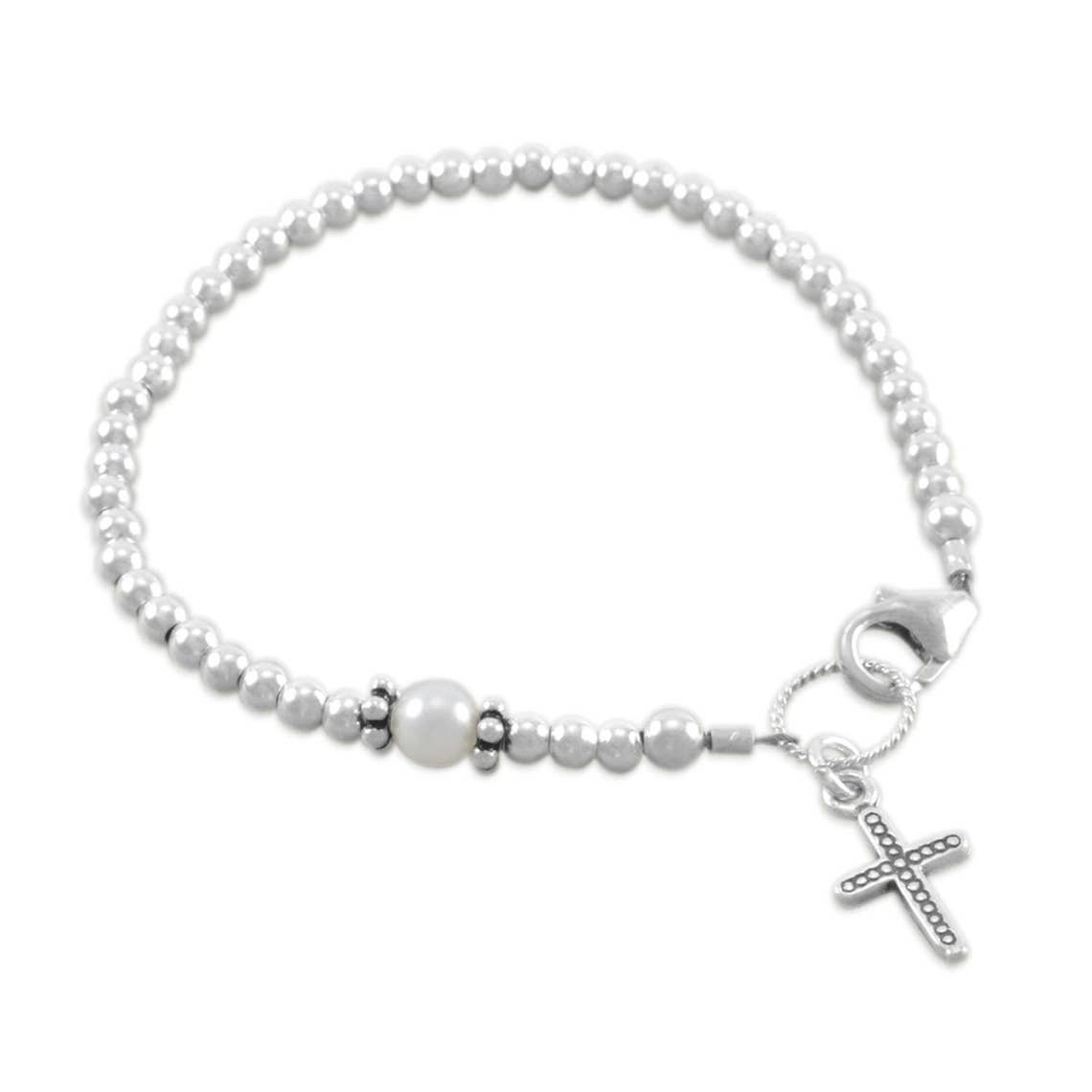 Baptism Bracelet Christening Pearl Pearls Baby Child Etsy