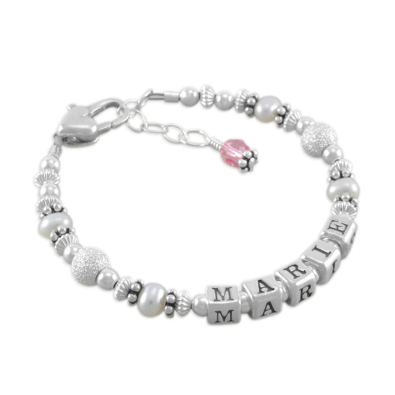 Baby Girl Bracelets sterling silver keepsake baptism gifts Etsy