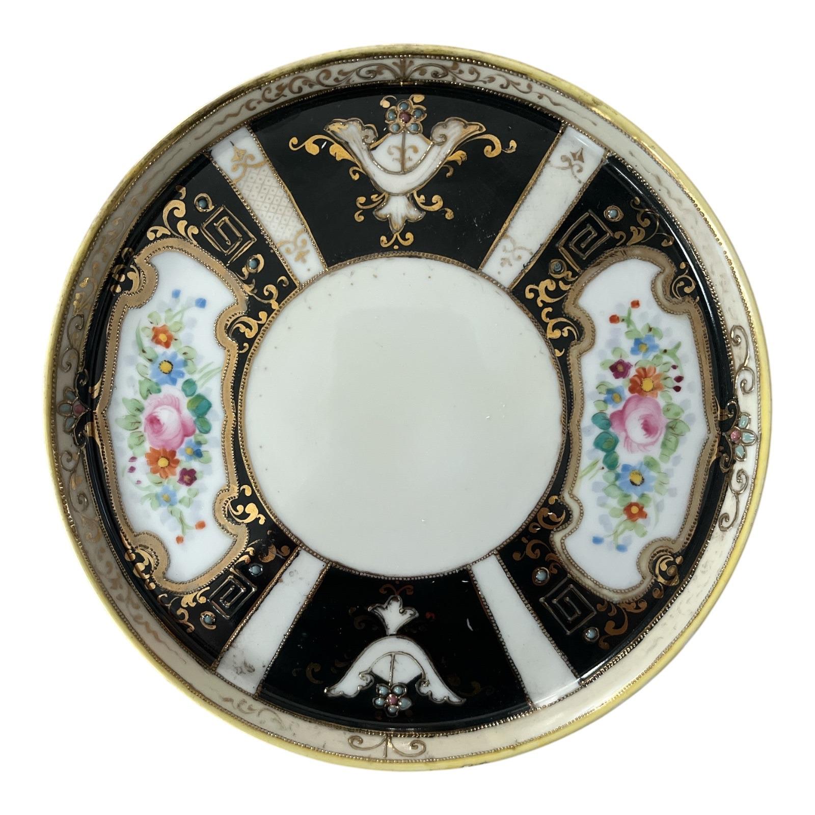 Antique Hand-painted Nippon Porcelain Saucer, 7
