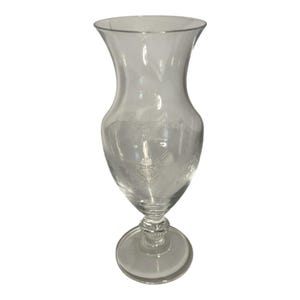 Cristal d’Arques France Etched Crystal Vase – Vintage Pedestal Flower Vase – 9x3