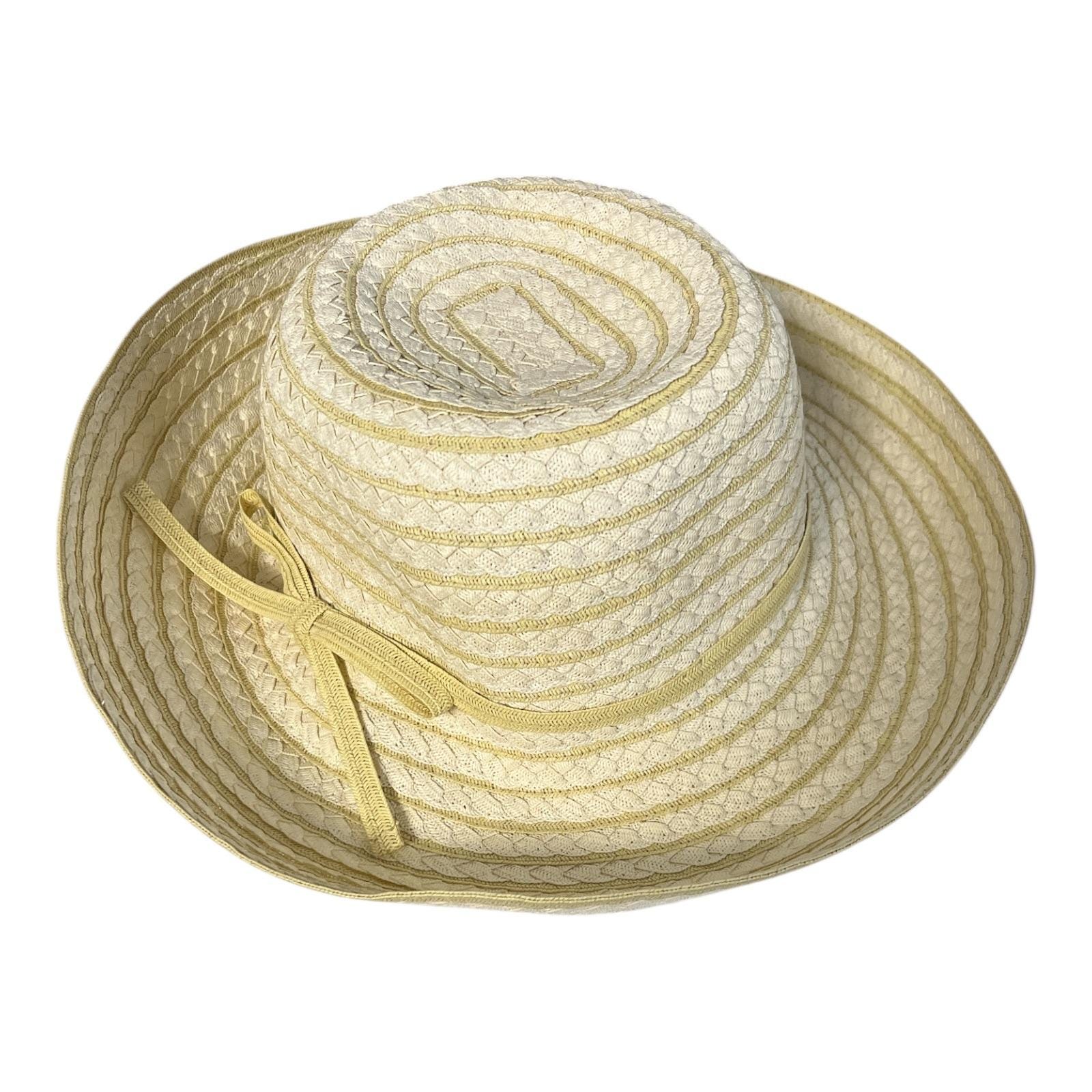 Lot of 3 VTG Liz Claiborne Wide Brim Straw & Felt Hats Fedora Floral Summer Hat Claiborne Straw Hat - Etsy main image 3
