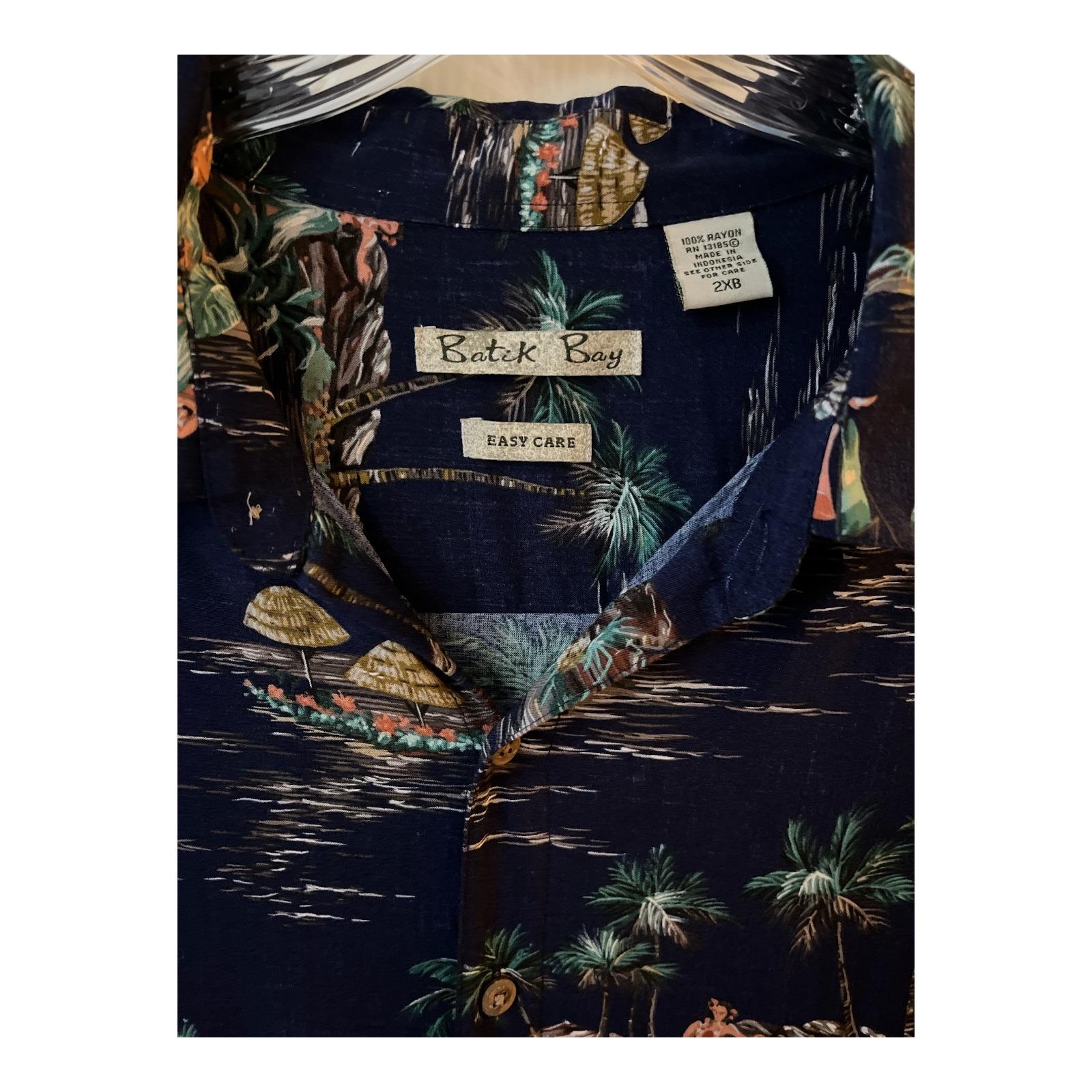 Chemise Hawaïenne Batik Bay Manches Courtes - Taille M - Rayon - Parfait état