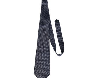 NEW DKNY 100% Silk Tie – Made in Costa Rica – Geometric Pattern – Vintage Y2K