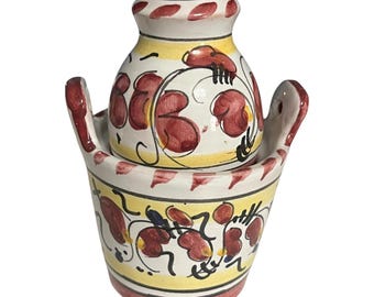 Pomme décorative en Céramique effet Bois D 22 cm