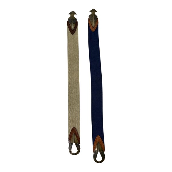 Vintage Omega Stretch Belts Small Set of 2 Canvas Elastic  display picture 3