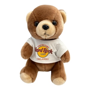 Vintage Hard Rock Cafe Orlando Bear – 8” Seated Plush