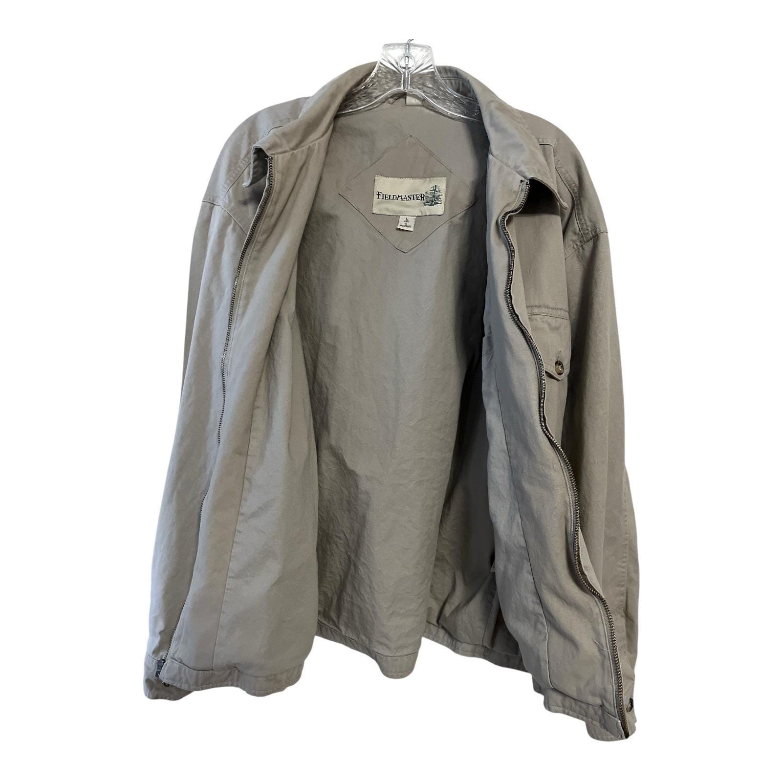 Vintage Sears Fieldmaster Jacket – Men's Large, 100% Cotton, Zip