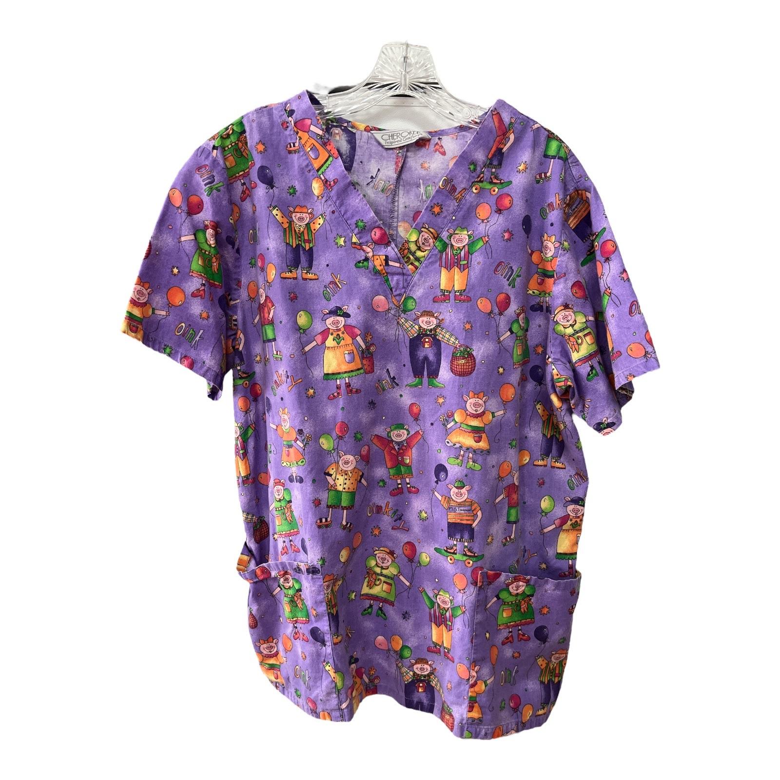Cartoon Scrub Tops