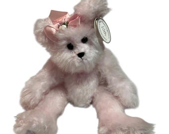 Oso de peluche rosa de la organización benéfica Bearington, edición limitada, conmemorativo del décimo aniversario
