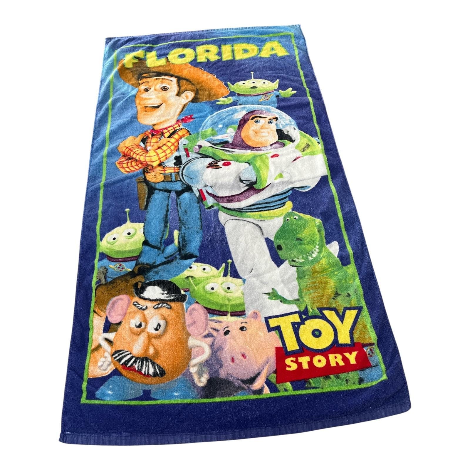 90's - Y2K Disney Toy Story Florida Beach Towel – Woody, Buzz