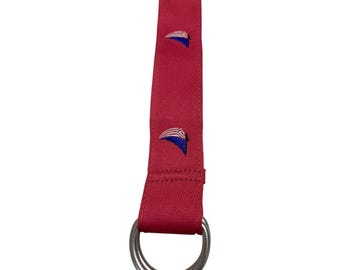 Vineyard Vines 2000s Raspberry Ribbon D-ring Belt S 42.5  display picture 1