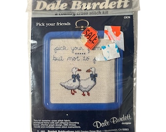 Vintage Dale Burdett Country Cross Stitch Kit Pick Your Friends Geese 1985