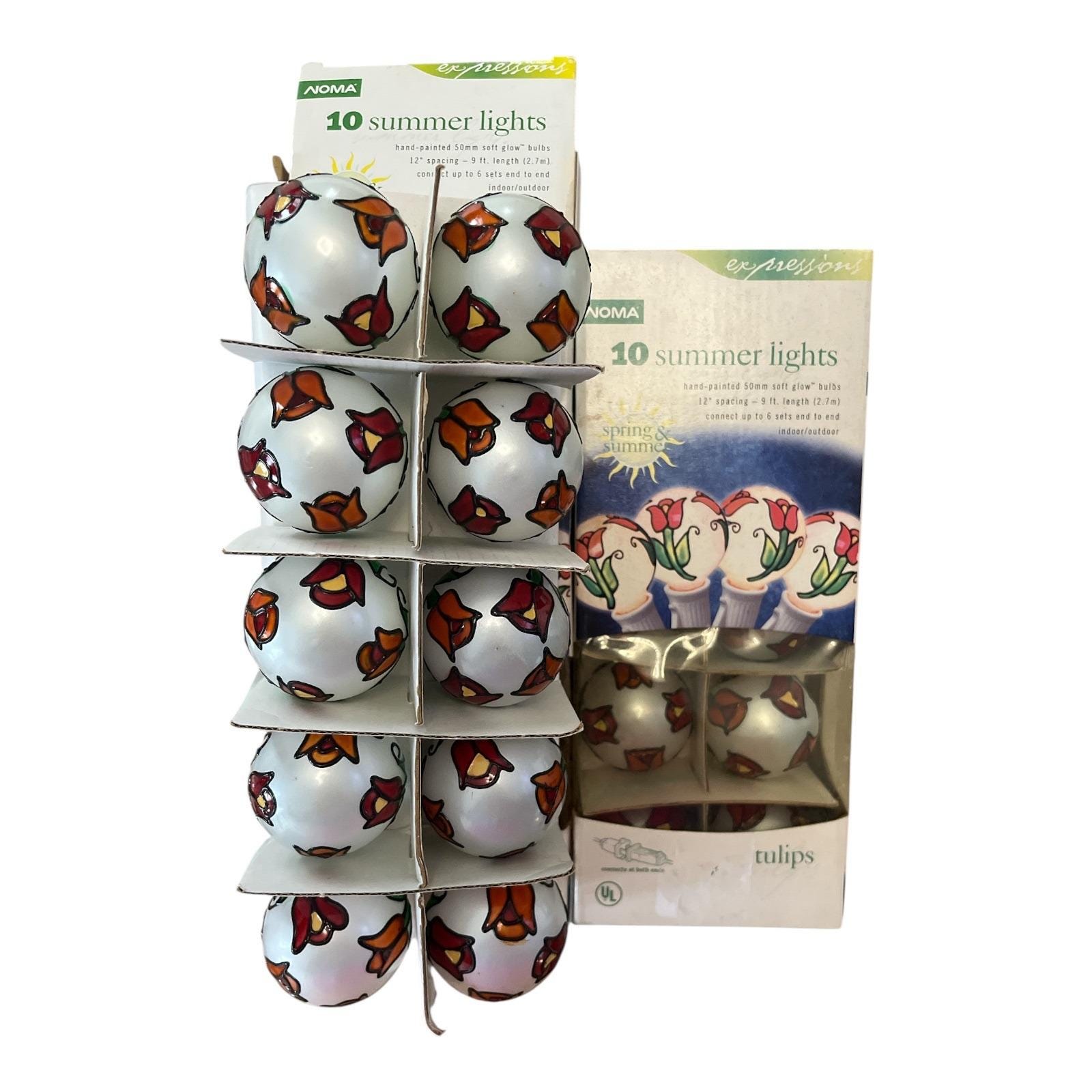 2 Sets Vintage NOMA Expressions Tulip Summer String Lights – 20