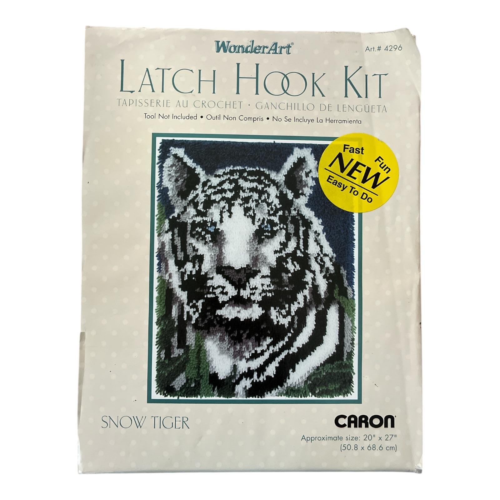 Kit De Tapis Au Crochet De Verrouillage (latch Hook) - Chaton - 12x12 Pouces - Caron Wonder Art 4600 - Neuf