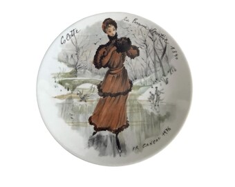 D'Arceau Limoges Les Femmes du Siècle 1890 Colette Placa de coleccionista P. Ganeau 1976