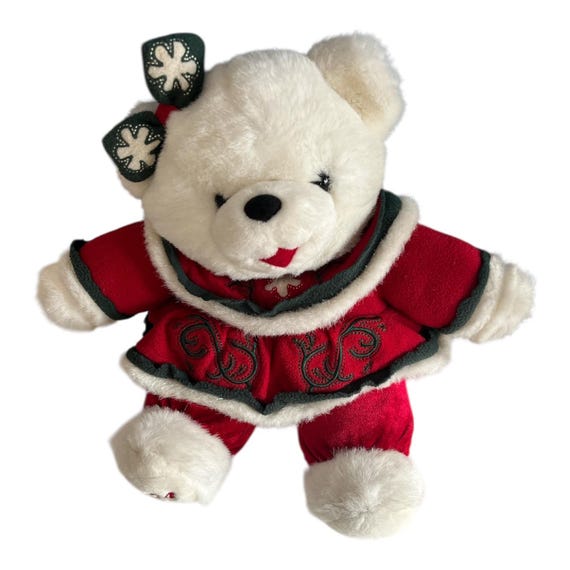 Dan Dee Collector's Choice 2004 Christmas Teddy Bear 13 Inch Red