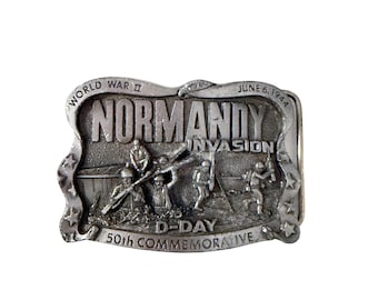 Boucle de ceinture commémorative du 50e anniversaire de l'invasion de la Normandie en 1994, édition limitée 419/5000
