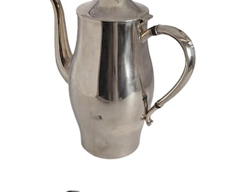 Vintage Oneida Community Paul Revere Reproduction Silverplate Coffee Pot – Pineapple Finial – Damaged