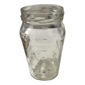 Vintage Atlas Mason Jar – Clear Glass Quart Canning Jar – Mid 20th Century