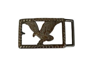 Vintage Eagle Belt Buckle Rustic Metal Americana Western Accessory