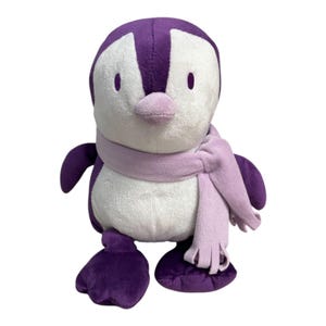 Tupperware Purple Plush Penguin with Scarf – Promo Collectible Toy