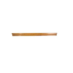 May include: A long, straight wooden ruler with a natural light brown finish. The ruler features clearly marked black measurement lines and numerical increments along its length, designed for measuring distances in inches and fractions of an inch.