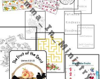 Fruit of the Spirit Activity Bundle: Christian Homeschool Printable (PDF Download
