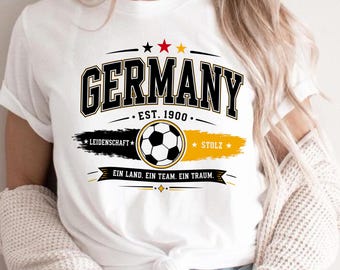 Germania Calcio PNG, Design Maglietta Tifoso di Calcio Tedesco, Germania Coppa del Mondo 2026 PNG, Grafica Calcio Germania, Download Sublimazione DTF
