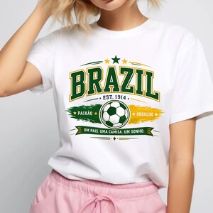 Brazil Soccer Fan PNG, Brazil Football Shirt Design, Vintage soccer design, brazil soccer png, brazil football png, world cup 2026 shirt png image 8