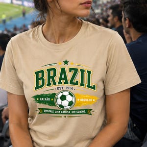 Brazil Soccer Fan PNG, Brazil Football Shirt Design, Vintage soccer design, brazil soccer png, brazil football png, world cup 2026 shirt png image 11