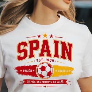 Spain Soccer PNG, Spanish Football Fan Shirt Design, Spain World Cup 2026 PNG, Vintage Spain Team Graphic, DTF Sublimation Download